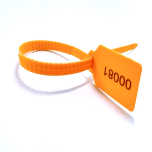 sello de seguridad para camiones, modelo heavy duty con banda dentada que se ajusta